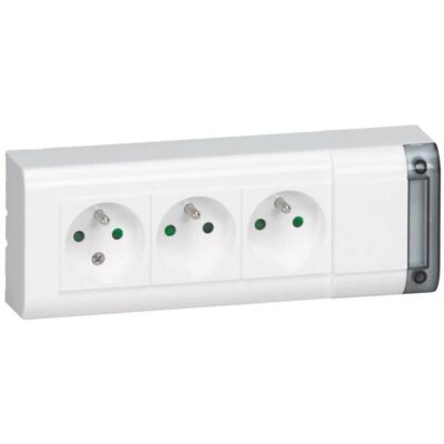 Legrand 050609 Regleta - 3 enchufes, 250V, fija Legrand 050609 Regleta - 3 enchufes, 250V, fija