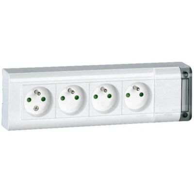 Legrand 050610 Multipresa - 4 prese - Montaggio a parete Legrand 050610 Multipresa - 4 prese - Montaggio a parete