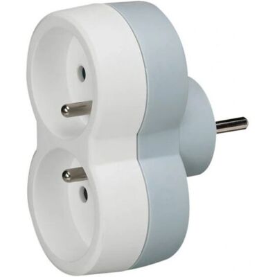 Adaptateur de Prise Legrand 050638 - 230V, 3680W, 2 Prises - Publicité Adaptateur de Prise Legrand 050638 - 230V, 3680W, 2 Prises - Publicité