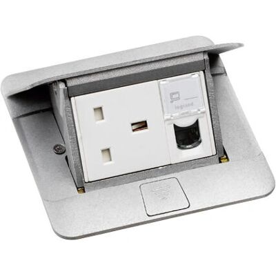 Legrand 054010 Aluminiumpop-up 3 Module - Steckdose Legrand 054010 Aluminiumpop-up 3 Module - Steckdose