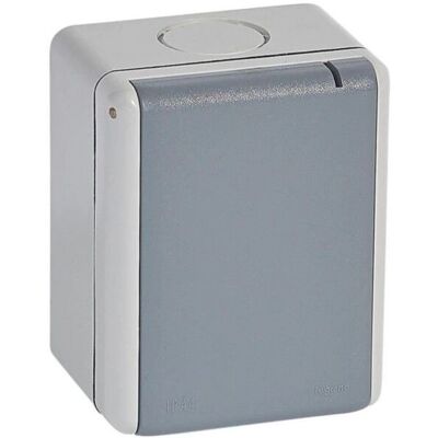 Legrand 055875 Prise murale extérieure - 32A, IP44, Gris - Publicité Legrand 055875 Prise murale extérieure - 32A, IP44, Gris - Publicité