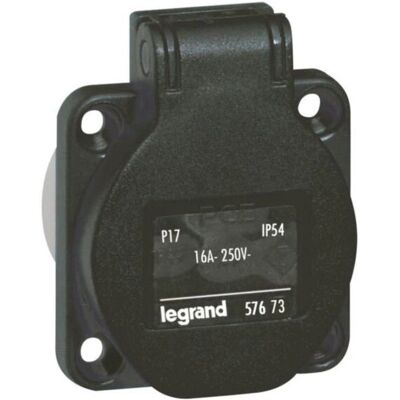 Legrand 057673 Prise - 2P+T, Compacte, Noire - Publicité Legrand 057673 Prise - 2P+T, Compacte, Noire - Publicité