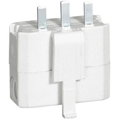 Legrand 060134 Adaptateur de prise électrique - 2 pôles + terre - 6A - 250V - Publicité Legrand 060134 Adaptateur de prise électrique - 2 pôles + terre - 6A - 250V - Publicité