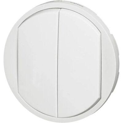 Legrand 068002 Capot blanc pour interrupteur - Plaque à double fonction - Publicité Legrand 068002 Capot blanc pour interrupteur - Plaque à double fonction - Publicité