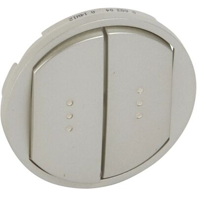 Legrand Grande Coque en Titane pour double interrupteur - Série Céliane - Publicité Legrand Grande Coque en Titane pour double interrupteur - Série Céliane - Publicité