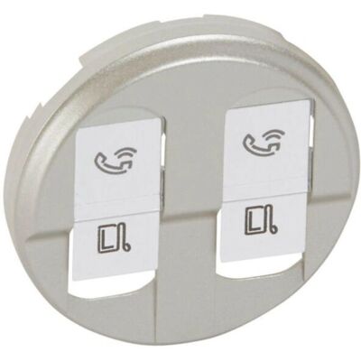 Legrand 068552 Dubbelt RJ45-uttagsskydd - Titanium finish Legrand 068552 Dubbelt RJ45-uttagsskydd - Titanium finish