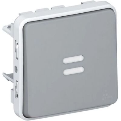 Legrand 069512 Interrupteur Lumineux Imperméable Gris - Interrupteur - Publicité Legrand 069512 Interrupteur Lumineux Imperméable Gris - Interrupteur - Publicité