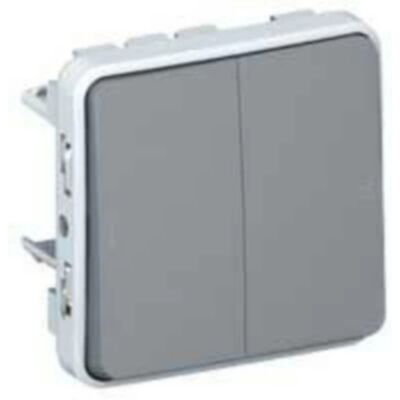 Interrupteur lumineux gris Legrand 069545 - IP55 - Publicité Interrupteur lumineux gris Legrand 069545 - IP55 - Publicité