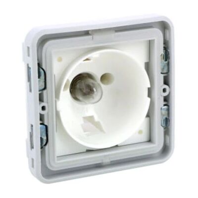 Legrand 069583 Elektrischer Adapter - IP55, Grau, E10 Stecker Legrand 069583 Elektrischer Adapter - IP55, Grau, E10 Stecker