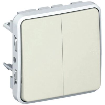 Interrupteur Lumineux Legrand 069625 - Mécanisme Double - IP55 - Publicité Interrupteur Lumineux Legrand 069625 - Mécanisme Double - IP55 - Publicité