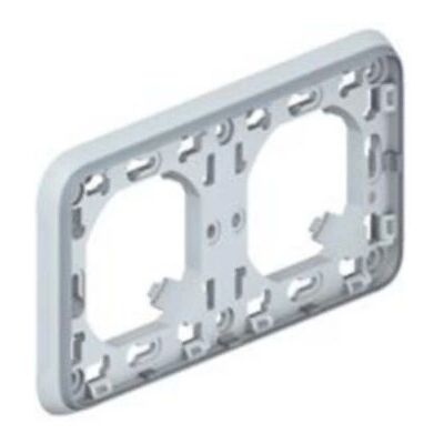 Legrand 069683 Wandplatte - Horizontal 2-fach, Grau - Schalterabdeckung Legrand 069683 Wandplatte - Horizontal 2-fach, Grau - Schalterabdeckung