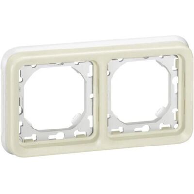 Legrand 069694 Wandplatte - Horizontal, 2 Positionen - IP55 - Weiß Legrand 069694 Wandplatte - Horizontal, 2 Positionen - IP55 - Weiß