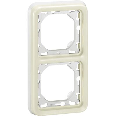 Legrand 069696 Plaque Murale - 2 Modules, Blanc - Convient pour l'Extérieur - Publicité Legrand 069696 Plaque Murale - 2 Modules, Blanc - Convient pour l'Extérieur - Publicité