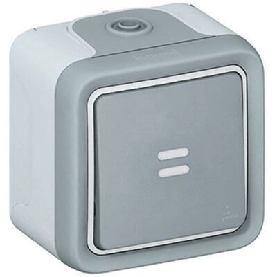 Interrupteur Lumineux Surface Gris Legrand 069710 - Interrupteur de lumière - Publicité Interrupteur Lumineux Surface Gris Legrand 069710 - Interrupteur de lumière - Publicité