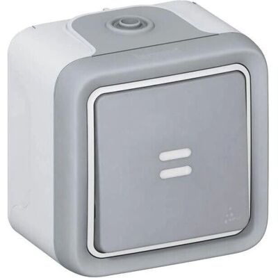Legrand Plexo Classic Lichtschalter - 1P, IP55, Grau Legrand Plexo Classic Lichtschalter - 1P, IP55, Grau
