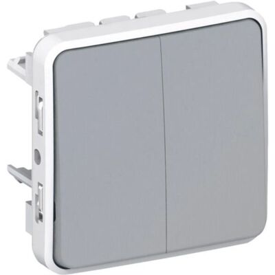 Legrand 069925 Interrupteur double en saillie - Switch lumineux - Publicité Legrand 069925 Interrupteur double en saillie - Switch lumineux - Publicité