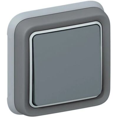 Interruptor de luz Legrand 069984 - Impermeable IP55 - Montaje superficie o empotrado - Interior/exterior Interruptor de luz Legrand 069984 - Impermeable IP55 - Montaje superficie o empotrado - Interior/exterior