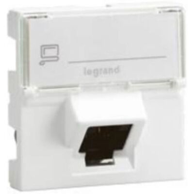 Legrand 076505 Prise RJ45 Cat.6 FTP Blanche - Inclinaison 45° 2 modules - Publicité Legrand 076505 Prise RJ45 Cat.6 FTP Blanche - Inclinaison 45° 2 modules - Publicité