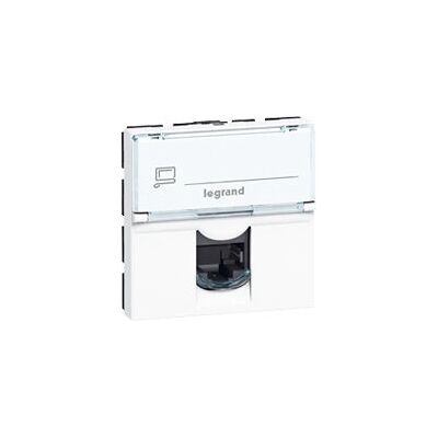 Legrand 076554 Enchufe de red - RJ45, 2 módulos, Blanco Legrand 076554 Enchufe de red - RJ45, 2 módulos, Blanco