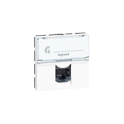 Legrand 076555 Prise RJ45 Blanche - 2 Modules - Catégorie 5e - Publicité Legrand 076555 Prise RJ45 Blanche - 2 Modules - Catégorie 5e - Publicité
