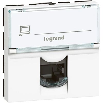 Legrand Vit Dataport med 2 Moduler - RJ45 Cat 6 UTP Legrand Vit Dataport med 2 Moduler - RJ45 Cat 6 UTP