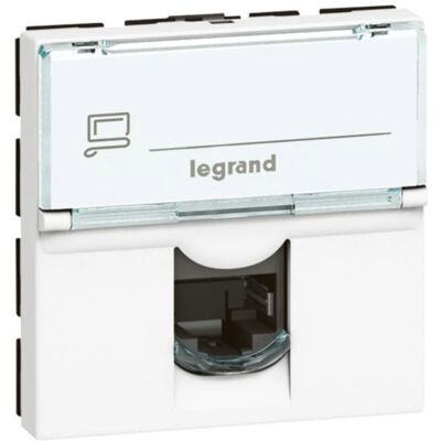 Legrand 076592 Prise RJ45 Données Blanc - Rotation 90° - Prise de courant - Publicité Legrand 076592 Prise RJ45 Données Blanc - Rotation 90° - Prise de courant - Publicité