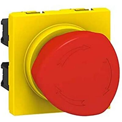Legrand 076602 Bouton d'arrêt d'urgence - rouge/jaune - 1/4 de tour - 10A - 2 mod - Interrupteur d'urgence - Publicité Legrand 076602 Bouton d'arrêt d'urgence - rouge/jaune - 1/4 de tour - 10A - 2 mod - Interrupteur d'urgence - Publicité