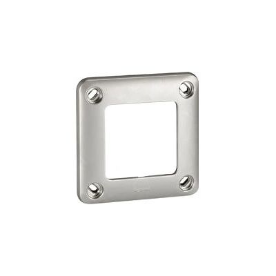Legrand 077851 Plaque Murale - Résistance aux chocs - Métal - 110x110mm - IP55 - IK10 - Enjoliveur - Publicité Legrand 077851 Plaque Murale - Résistance aux chocs - Métal - 110x110mm - IP55 - IK10 - Enjoliveur - Publicité