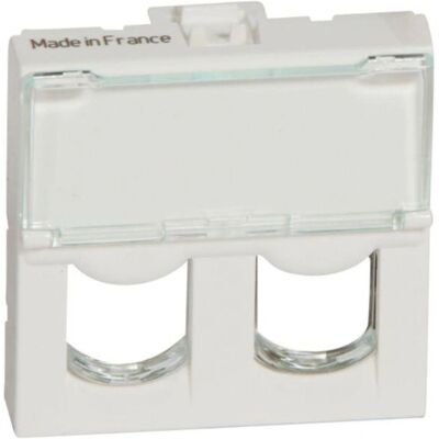 Legrand 078603 Wandplate - Doppelsteckdose, 2m, Weiß Legrand 078603 Wandplate - Doppelsteckdose, 2m, Weiß