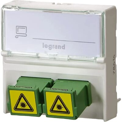 Legrand 078614 conector óptico Mosaic con soporte para etiquetas - Enchufe óptico Legrand 078614 conector óptico Mosaic con soporte para etiquetas - Enchufe óptico