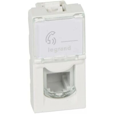 Legrand 078730 Priza Telefonică RJ11 Albă - Conexiune de date Legrand 078730 Priza Telefonică RJ11 Albă - Conexiune de date