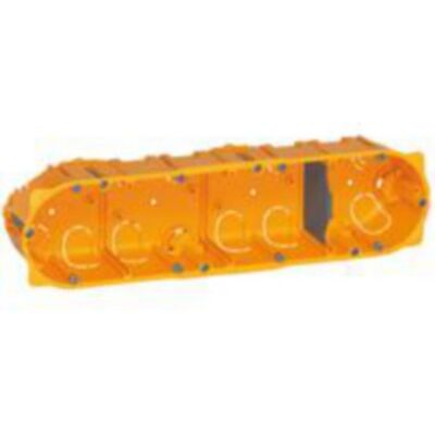 Legrand 080044 Elektrisk kopplingsdosa - Passar för gipsvägg, 40mm djup, 4 positioner Legrand 080044 Elektrisk kopplingsdosa - Passar för gipsvägg, 40mm djup, 4 positioner