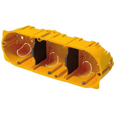 Legrand 080053 Kabeldose für Trockenbau - 3 Module, 50mm tief Legrand 080053 Kabeldose für Trockenbau - 3 Module, 50mm tief