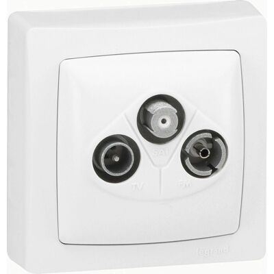 Legrand 086042 Steckdose - weiß - TV, FM, SAT Anschluss Legrand 086042 Steckdose - weiß - TV, FM, SAT Anschluss