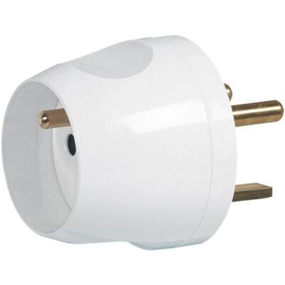 Adaptador de enchufe Legrand 090037 - Blanco - Adaptador de corriente Adaptador de enchufe Legrand 090037 - Blanco - Adaptador de corriente