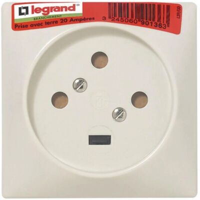 Legrand 090136 Enchufe de potencia - 3 fases 20A - Blanco Legrand 090136 Enchufe de potencia - 3 fases 20A - Blanco
