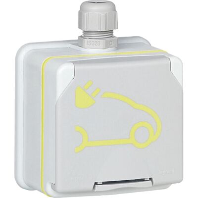 Legrand 090472 Green'up Access 2P+F 16A EV Tomada - IP66 IK08 Legrand 090472 Green'up Access 2P+F 16A EV Tomada - IP66 IK08