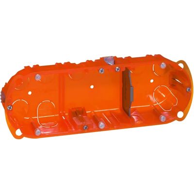 Legrand 3-voudige multi-materiaal inbouwdoos - 40mm diepte Legrand 3-voudige multi-materiaal inbouwdoos - 40mm diepte