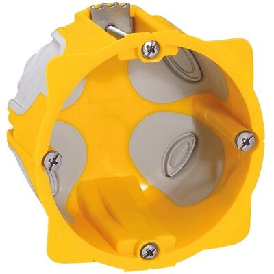 Caja de Pared Legrand 2 Puertos - Para yeso, IP40, 40mm profundidad Caja de Pared Legrand 2 Puertos - Para yeso, IP40, 40mm profundidad