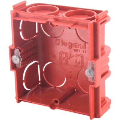 Boîte électrique Carrée Legrand Batibox - 30mm Profondeur - Pour Murs en Maçonnerie - Publicité Boîte électrique Carrée Legrand Batibox - 30mm Profondeur - Pour Murs en Maçonnerie - Publicité