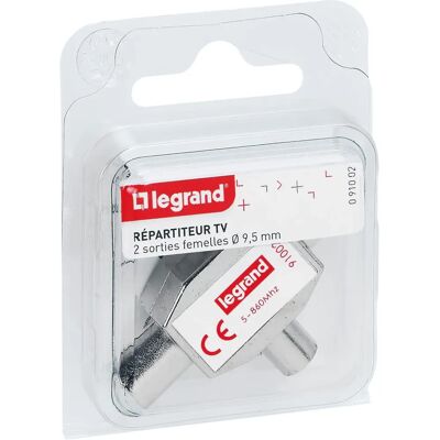 Legrand 9,5 TV-splitter - För videoutrustning med 9,5-gränssnitt Legrand 9,5 TV-splitter - För videoutrustning med 9,5-gränssnitt