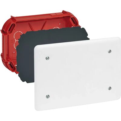Caja de conexiones eléctrica Legrand - 165 x 115 x 40 mm - Para instalación en yeso Caja de conexiones eléctrica Legrand - 165 x 115 x 40 mm - Para instalación en yeso