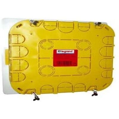 Caja de Unión Eléctrica Cuadrada Legrand - 170x170 mm, 50mm Profundidad, Amarillo Caja de Unión Eléctrica Cuadrada Legrand - 170x170 mm, 50mm Profundidad, Amarillo