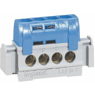 Hardware de puesta a tierra Legrand - Metal, Plástico Azul/Verde Hardware de puesta a tierra Legrand - Metal, Plástico Azul/Verde