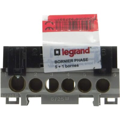 Legrand LEG92783 Bornier de distribution - Noir - Publicité Legrand LEG92783 Bornier de distribution - Noir - Publicité
