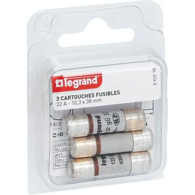 LEGRAND Fuseskåpa - 32A, 10x38mm - Linjeskydd LEGRAND Fuseskåpa - 32A, 10x38mm - Linjeskydd