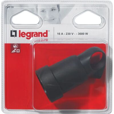 Legrand Model 093908 - Vrouwelijke 2P+T Plastic Stekker - Zwart Legrand Model 093908 - Vrouwelijke 2P+T Plastic Stekker - Zwart
