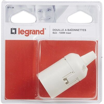 Fornetto B22 Legrand - Materiale isolante - Connessione rapida - 100 W - Tipo B22 Fornetto B22 Legrand - Materiale isolante - Connessione rapida - 100 W - Tipo B22