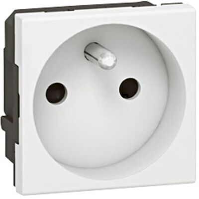 Enchufe de Superficie Mosaic Blanco de Legrand - 2 Módulos Enchufe de Superficie Mosaic Blanco de Legrand - 2 Módulos