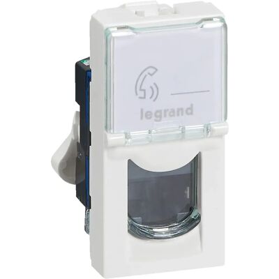 Legrand Mosaic RJ45 Netwerksocket - Wit Legrand Mosaic RJ45 Netwerksocket - Wit